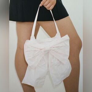 New Sandy Liang Milano Bow Bag Blush